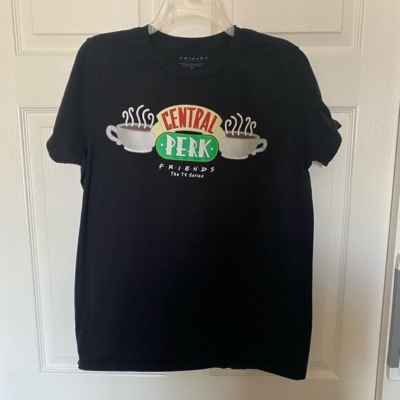 FRIENDS Tops - FRIENDS Central Perk Women’s Black T Shirt Size L